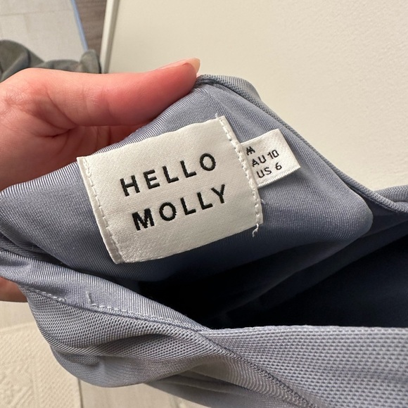 Hello Molly Inhaling Confidence Blue Midi Dress - Picture 5 of 6